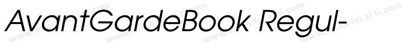 AvantGardeBook Regul字体转换